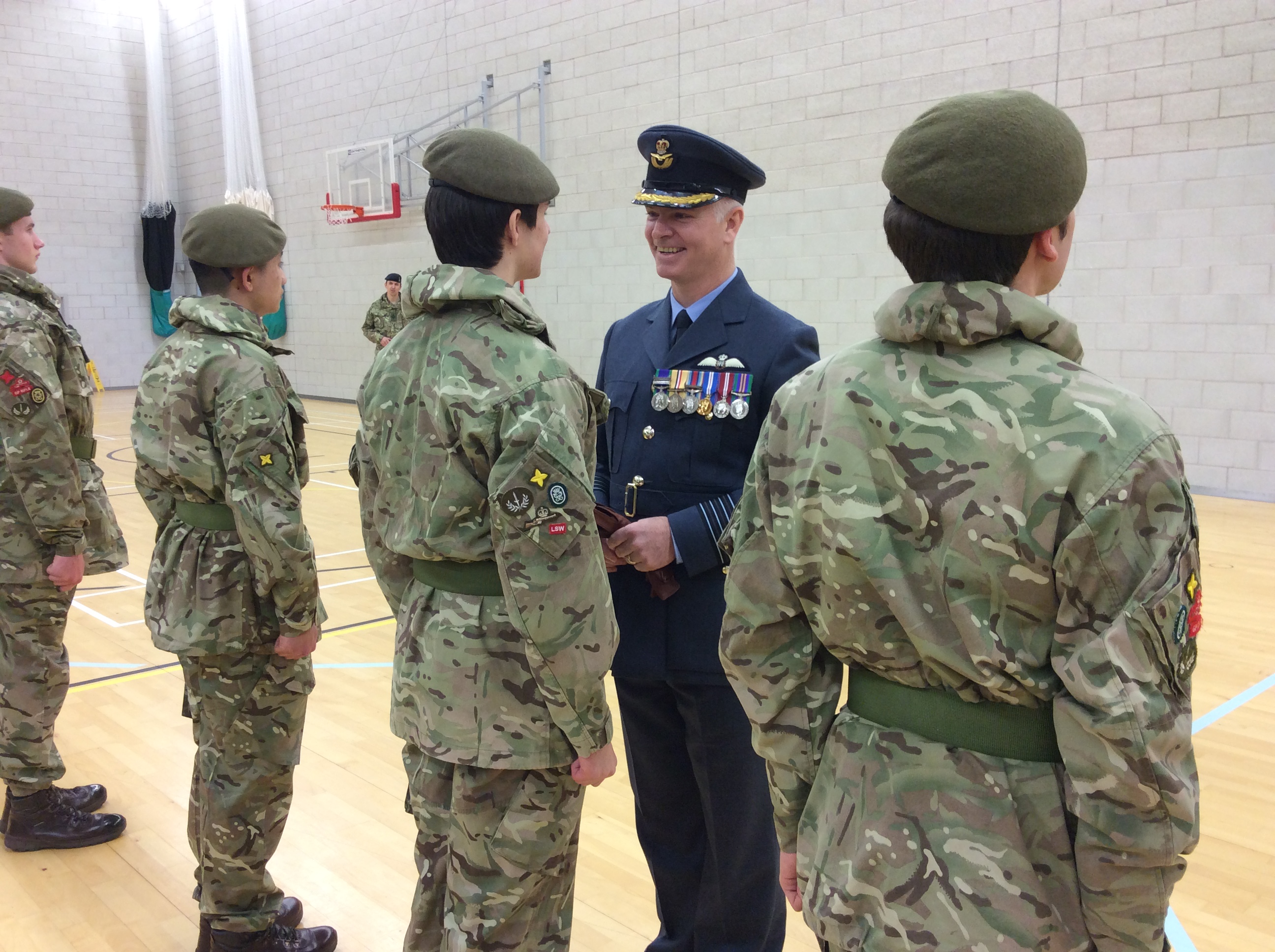 CCF Biennial Inspection with Group Captain Stirrat, 21st March 2016